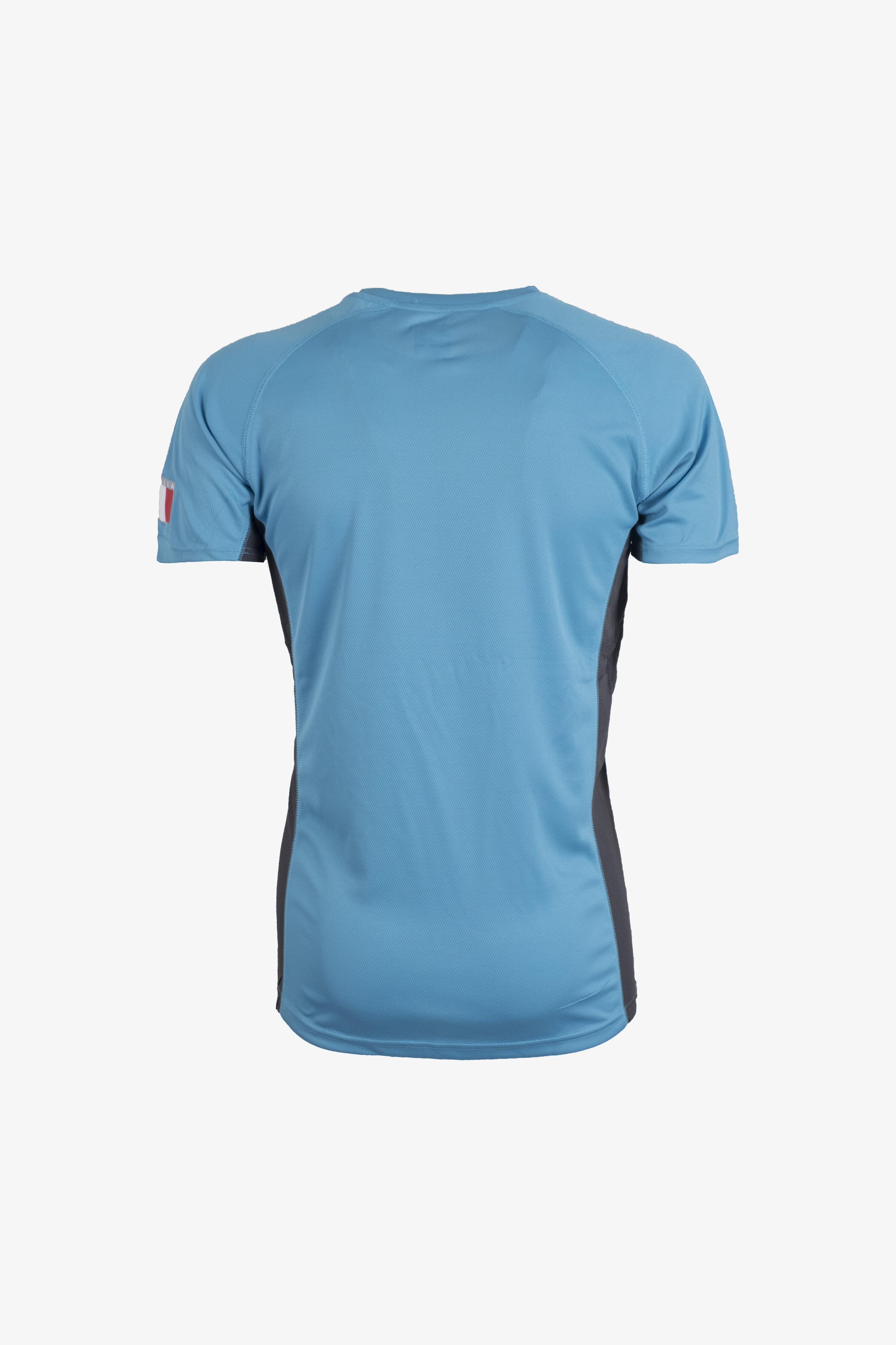 T-shirt Esercito a maniche corte running azzurra uomo 2/4
