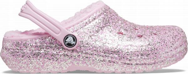 Chodaki Dla Dzieci Crocs Classic Lined Glitter Clog 3/6