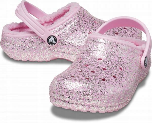 Chodaki Dla Dzieci Crocs Classic Lined Glitter Clog 2/6