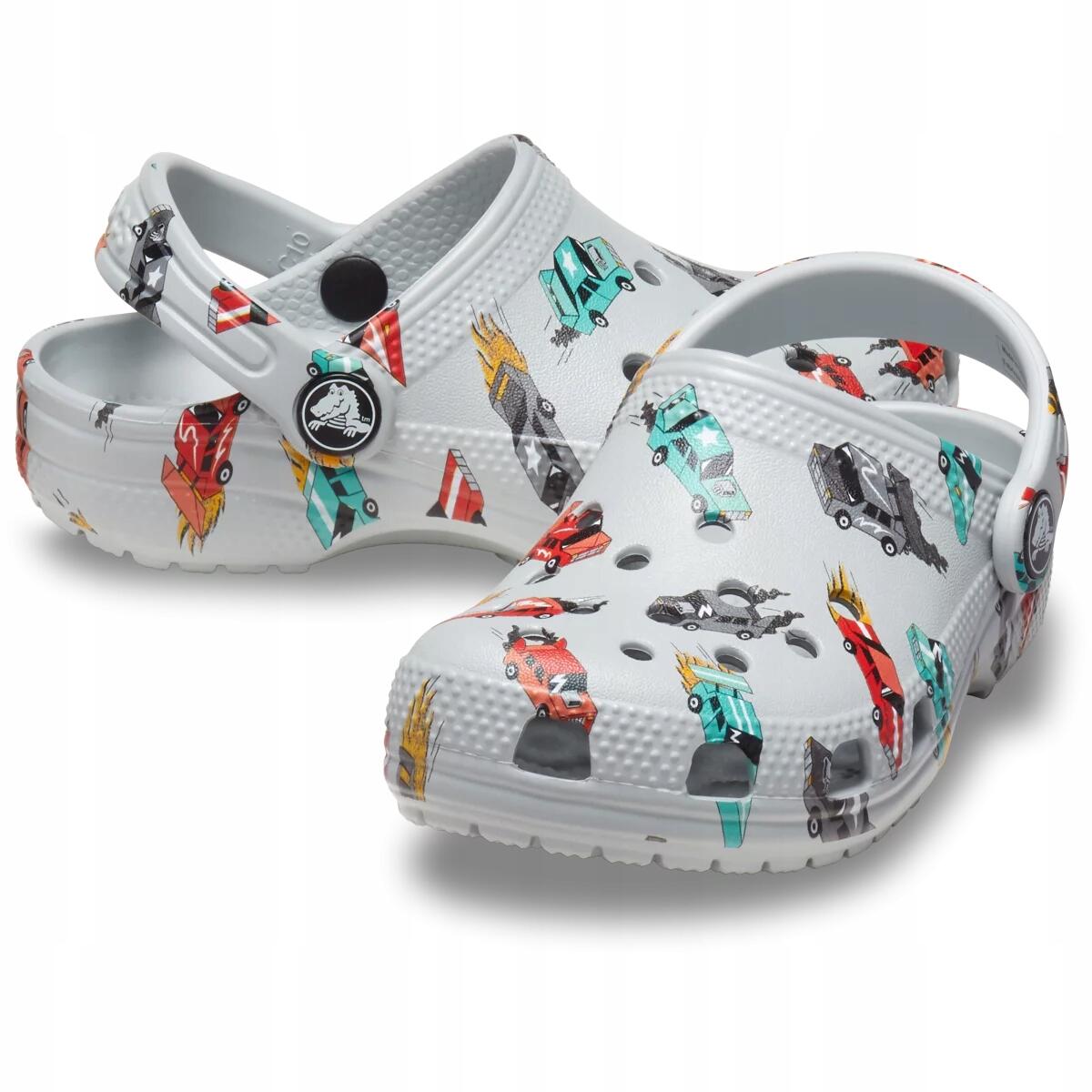 Chodaki Dla Dzieci Crocs Classic Race Cars Graphic Clog 2/6