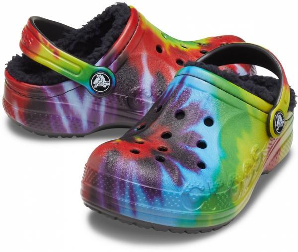 Chodaki Dla Dzieci Crocs Baya Lined Tie Dye Graphic Clog 2/6