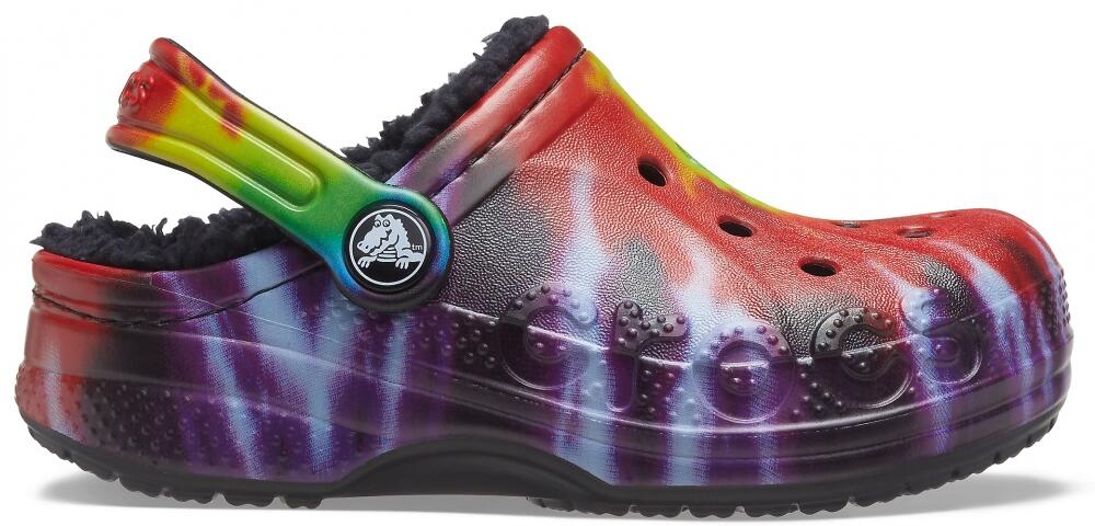 Chodaki Dla Dzieci Crocs Baya Lined Tie Dye Graphic Clog 3/6