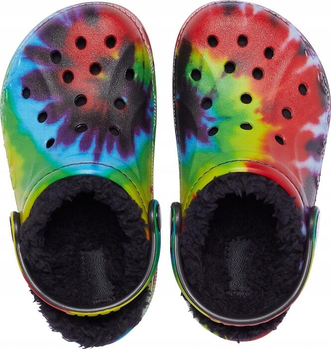 Chodaki Dla Dzieci Crocs Baya Lined Tie Dye Graphic Clog 6/6