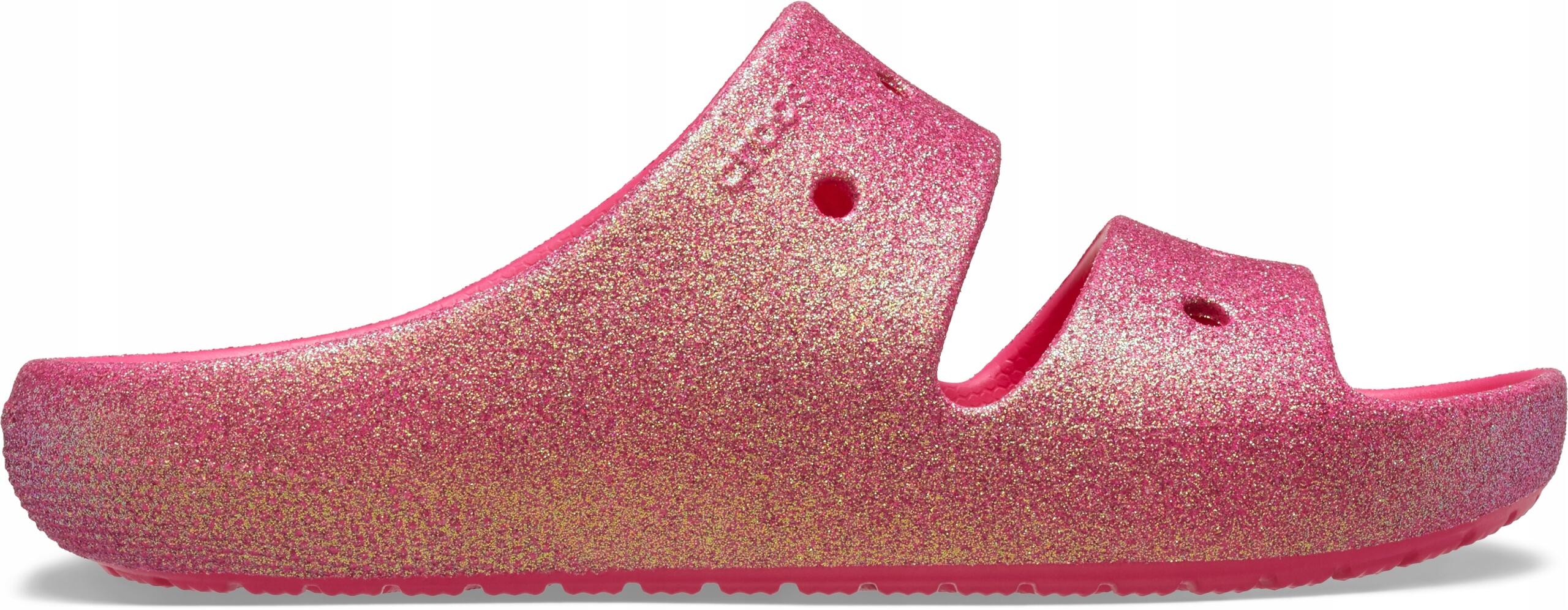 Felnőtt vízi klumpa puha talpú Crocs Classic Iridescent Glitter 3/6