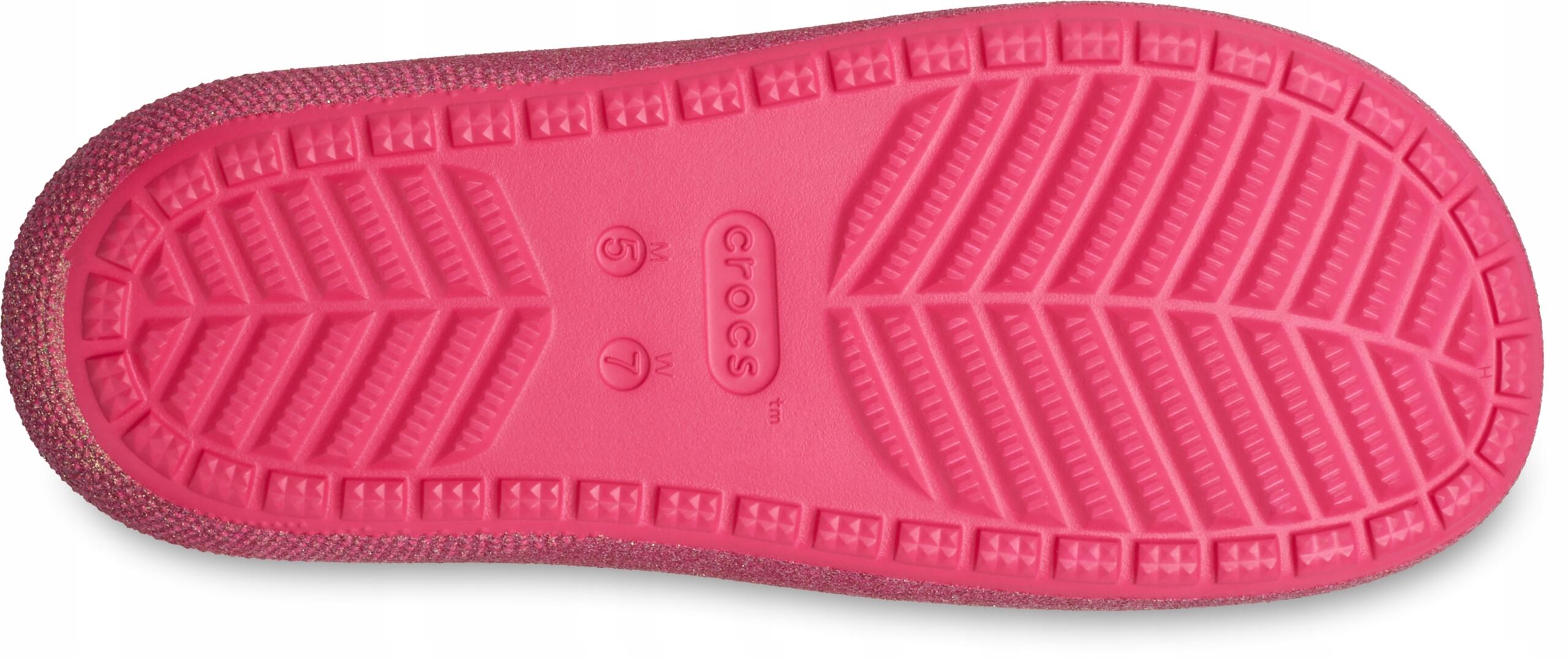 Felnőtt vízi klumpa puha talpú Crocs Classic Iridescent Glitter 4/6