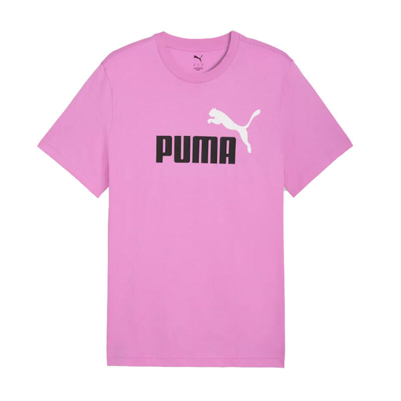 Puma T-Shirt Uomo Essentials 2 Colour N.1 Logo Fresh Water Cotone Rosa S 1/2