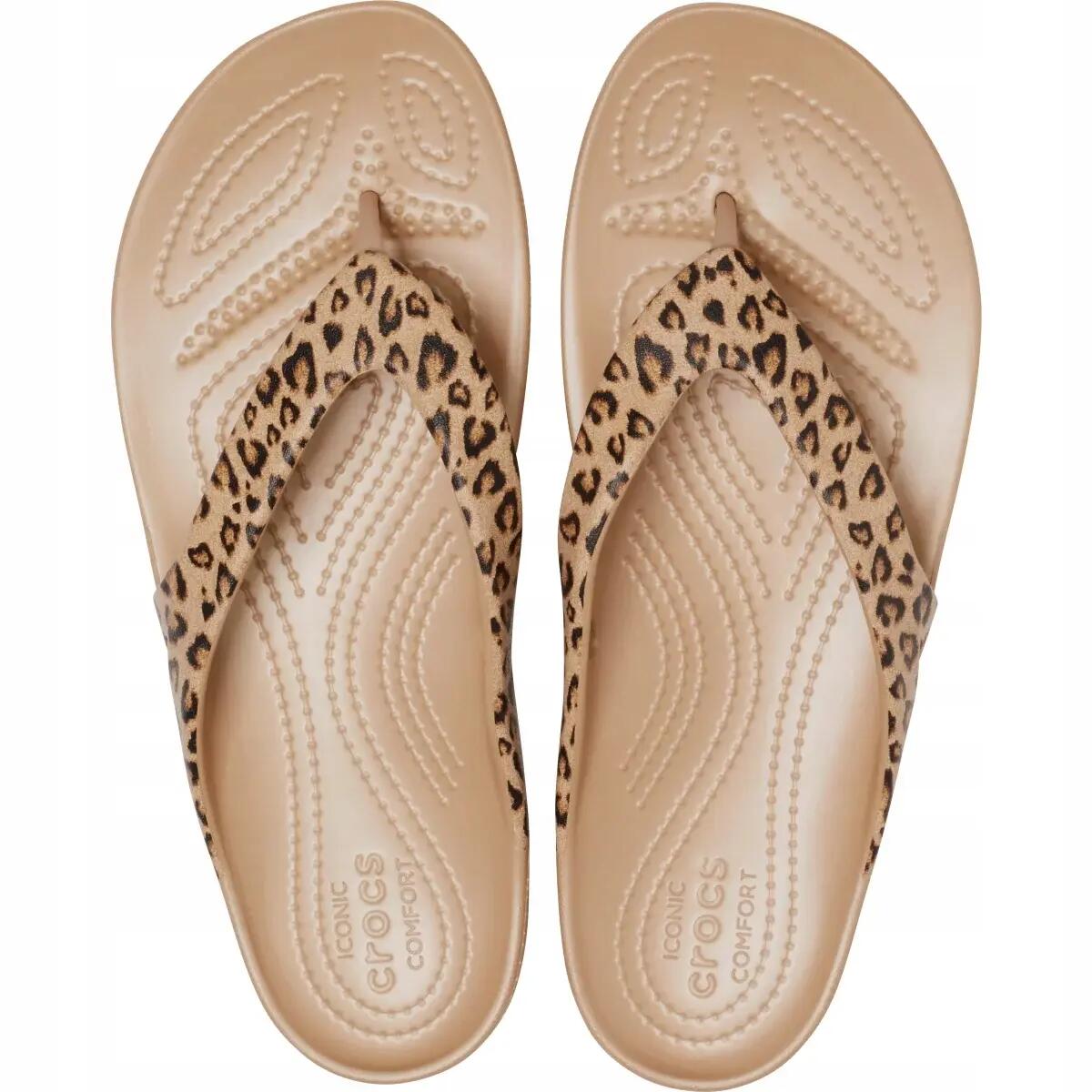 Japonki Dla Dorosłych Crocs Kadee II Leopard Flip 6/6