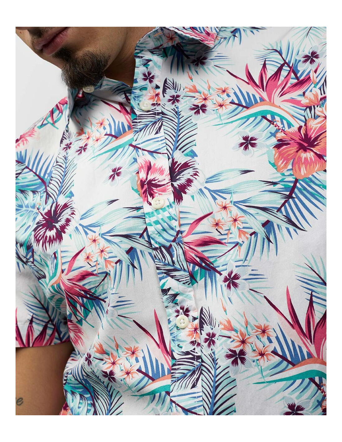 JACK & JONES 12182195 Slim - Camisa 4/5