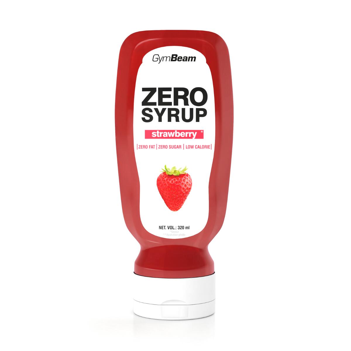 GYMBEAM Topping ZERO SIRUP tekutý bez cukru jahoda