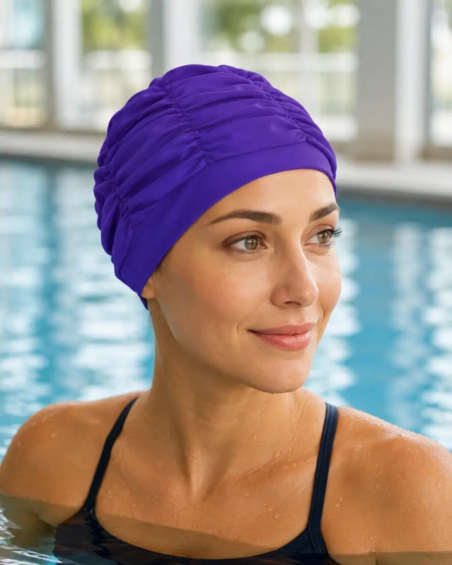 Czepek pływacki materiałowy damski Aqua-Sport Poliester Lady Comfort 2/7