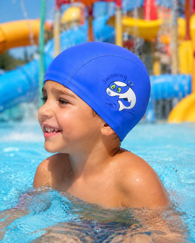 Aqua-Sport czepek PU junior dolphin swim cap navy AS95070 2/6