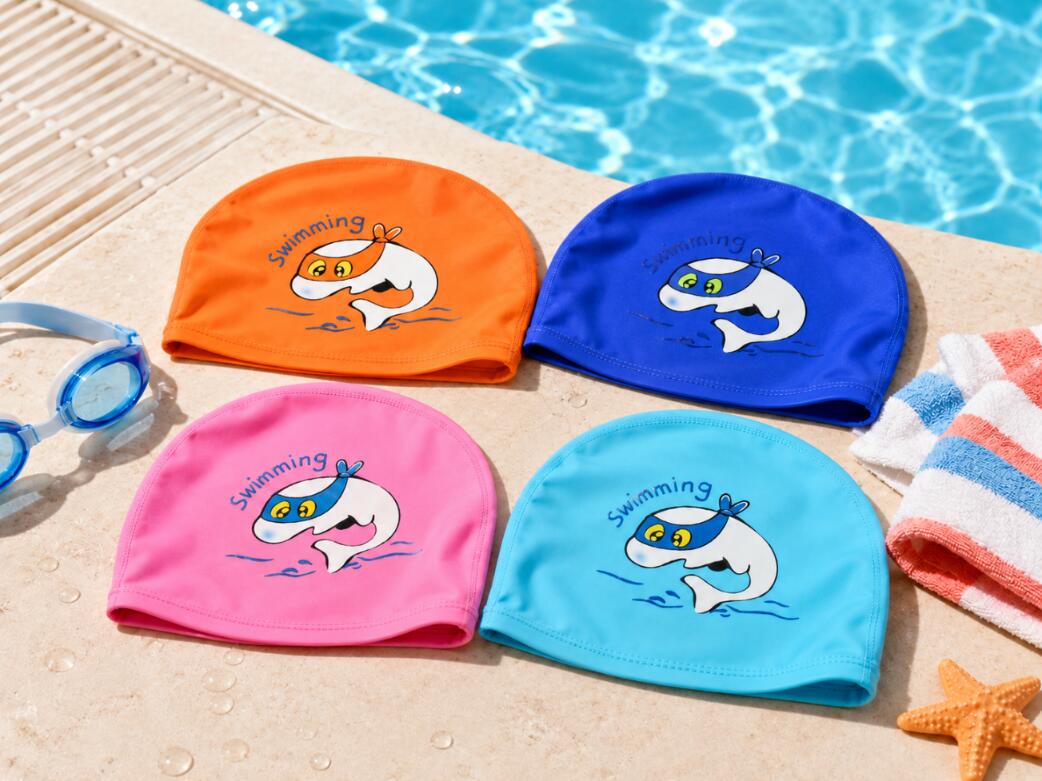 Aqua-Sport czepek PU junior dolphin swim cap navy AS95070 6/6