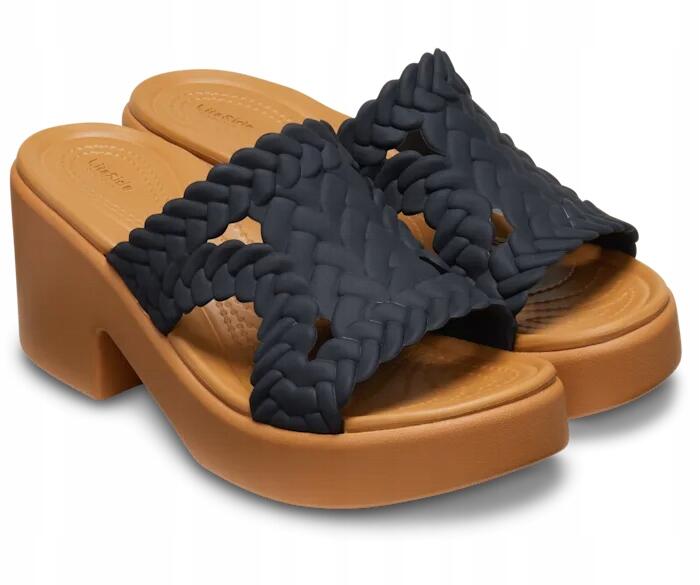 Klapki Dla Dorosłych Crocs Brooklyn Woven Slide Heel 2/6