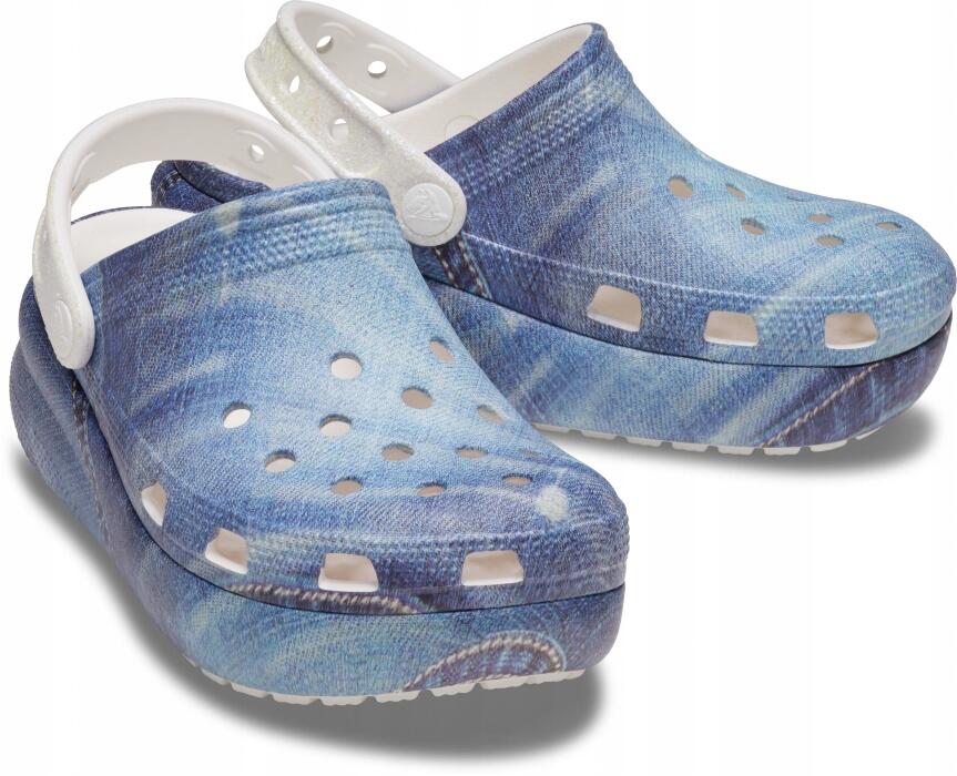 Chodaki Dla Dzieci Crocs Classic Cutie Denim Clog 2/6