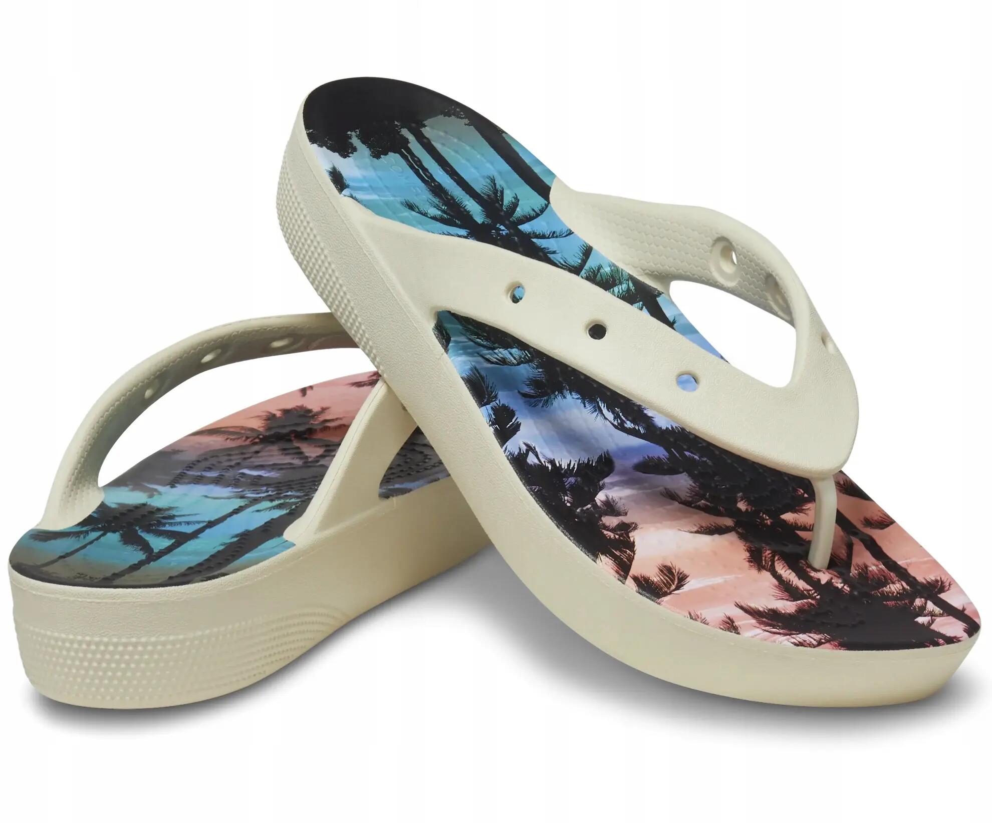 Japonki Dla Dorosłych Crocs Classic Platform Retro Resort Flip 3/6