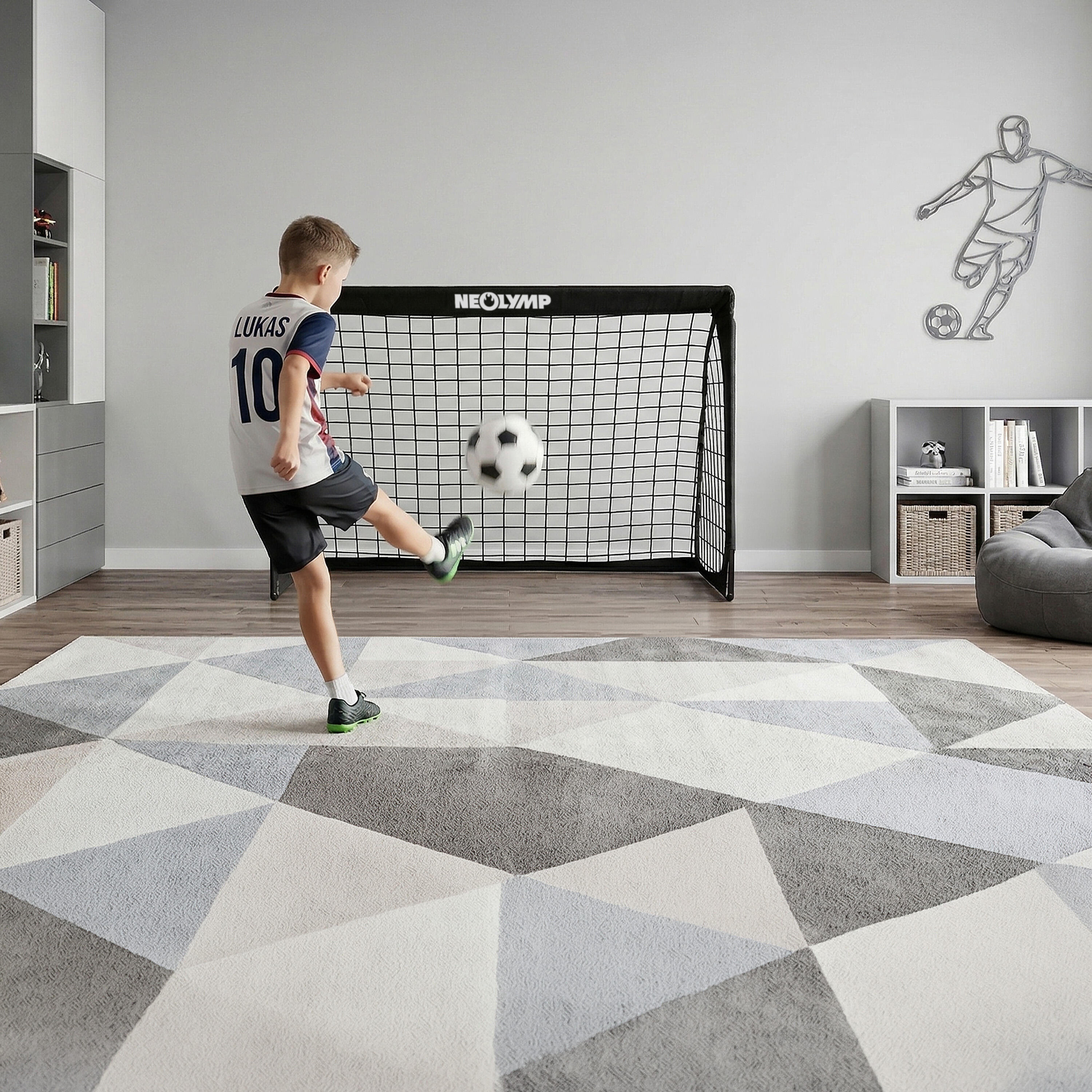 Set de porterías plegables de fibra de vidrio para niños y entrenamiento 3/7