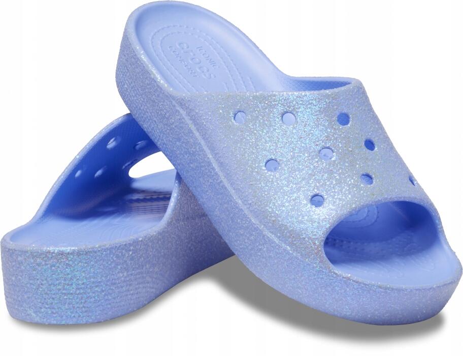 Klapki Dla Dorosłych Crocs Classic Platform Glitter Slide 2/6