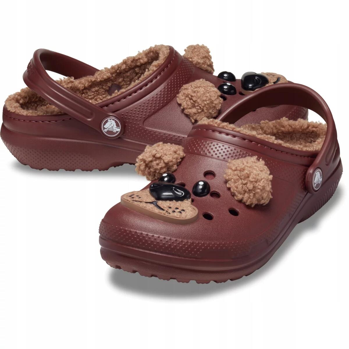 Chodaki Dla Dzieci Crocs Classic Lined Iam Brown Bear Clog 2/6