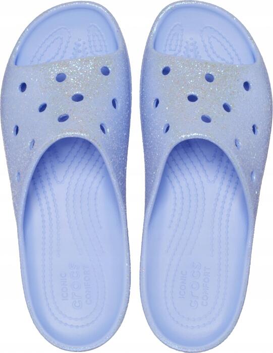 Klapki Dla Dorosłych Crocs Classic Platform Glitter Slide 6/6