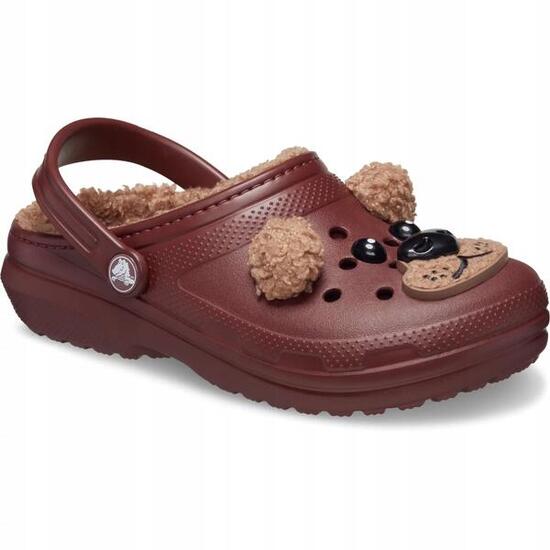 Chodaki Dla Dzieci Crocs Classic Lined Iam Brown Bear Clog