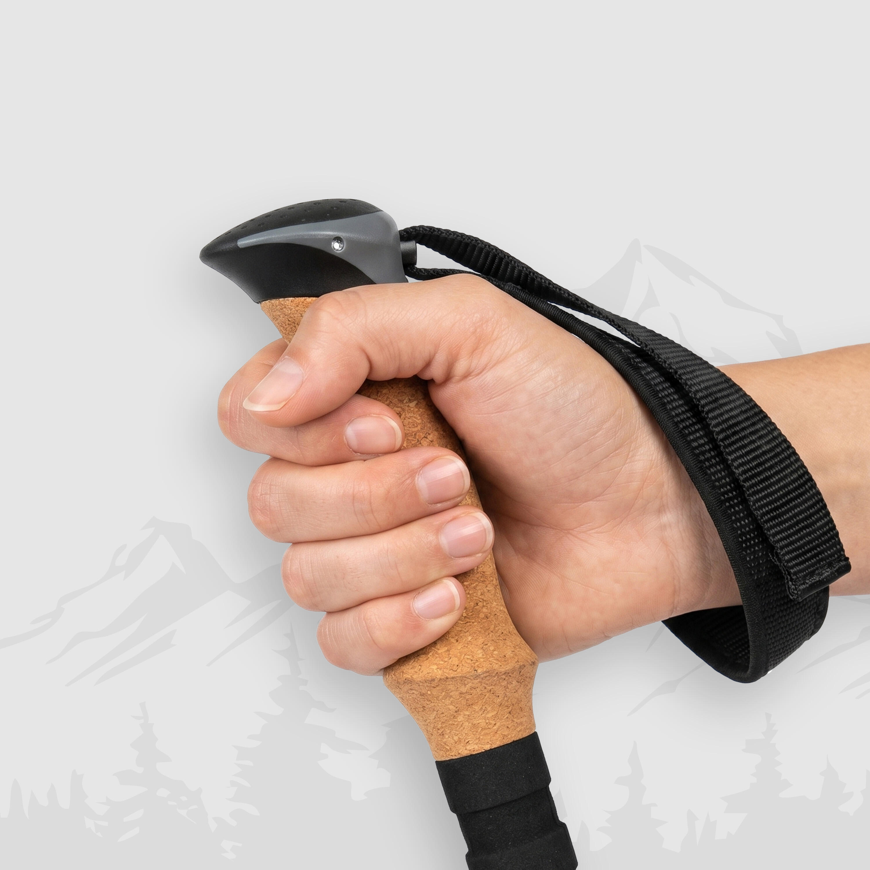 Teleskop-Wanderstöcke aus Carbon mit Korkgriff für Trekking 2/7
