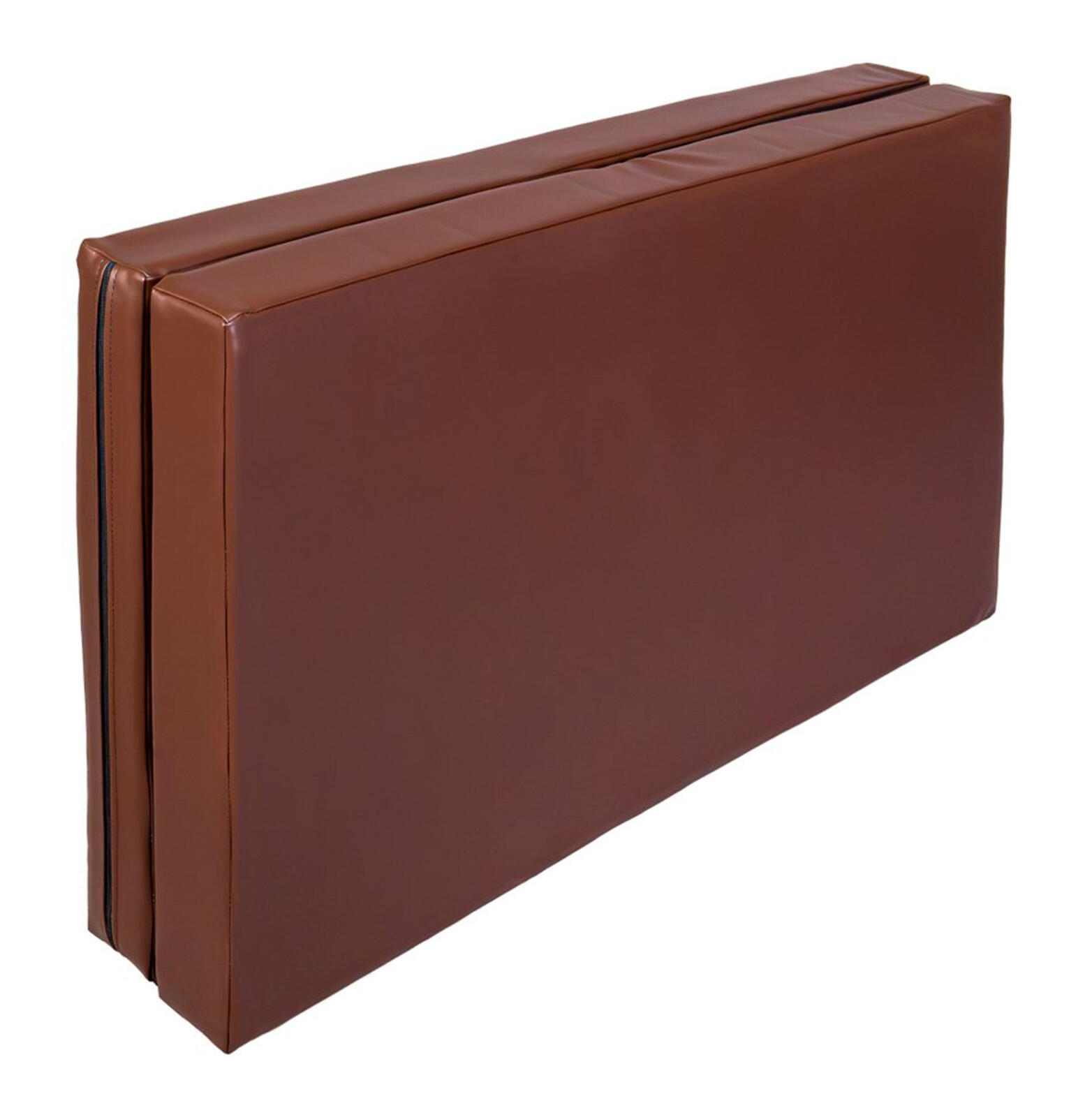 Materac dwuczęściowy z rzepami UNDERFIT 130 x 120 x 10 cm miękki brązowy 4/7