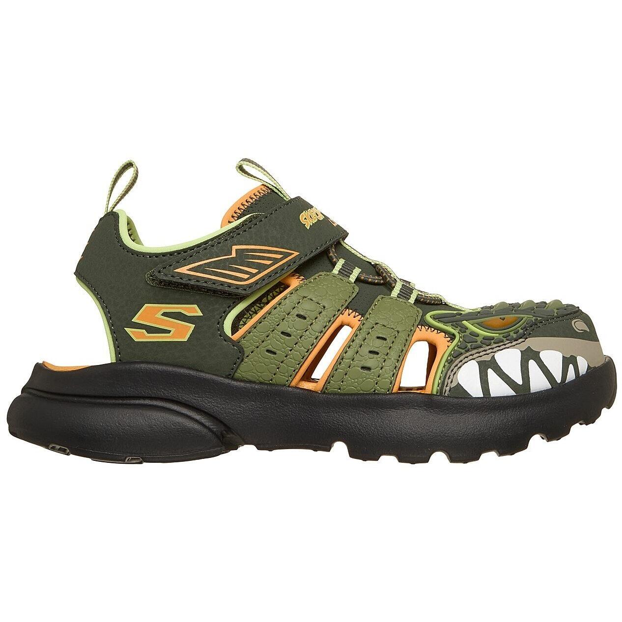 Sandalias Skechers Razor Splash-raptor Quest, Verde, Niños 3/5