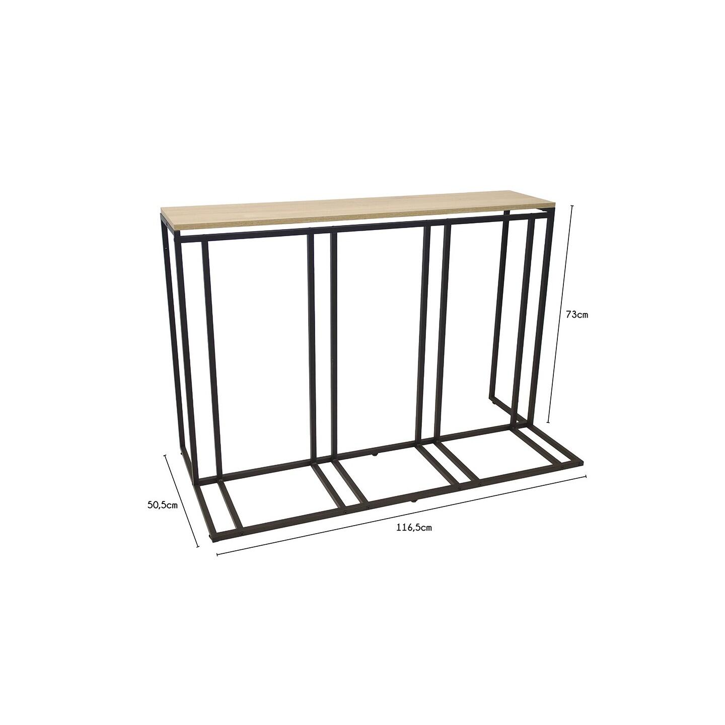 Porte-vélos Koro en métal noir 116,5 x 50 x 77,5 cm 3/7