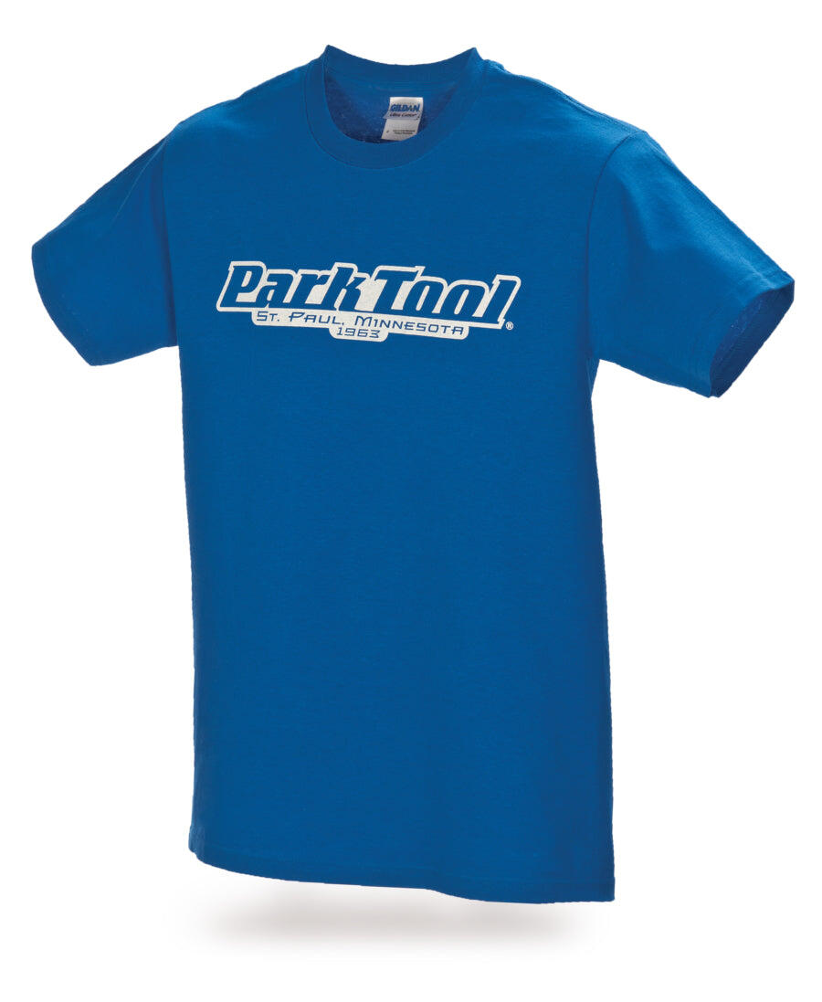 T-shirt z logo Park Tool TSS-1 peacock blue