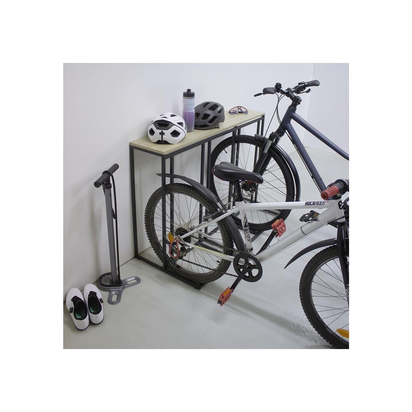 Porte-vélos Koro en métal noir 116,5 x 50 x 77,5 cm 2/7