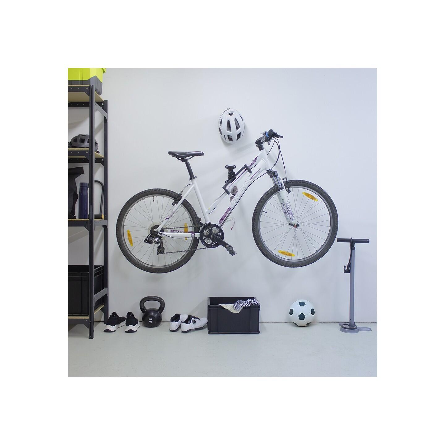 Support vélo mural Velock en métal noir 46 x 26 x 15 cm 2/7