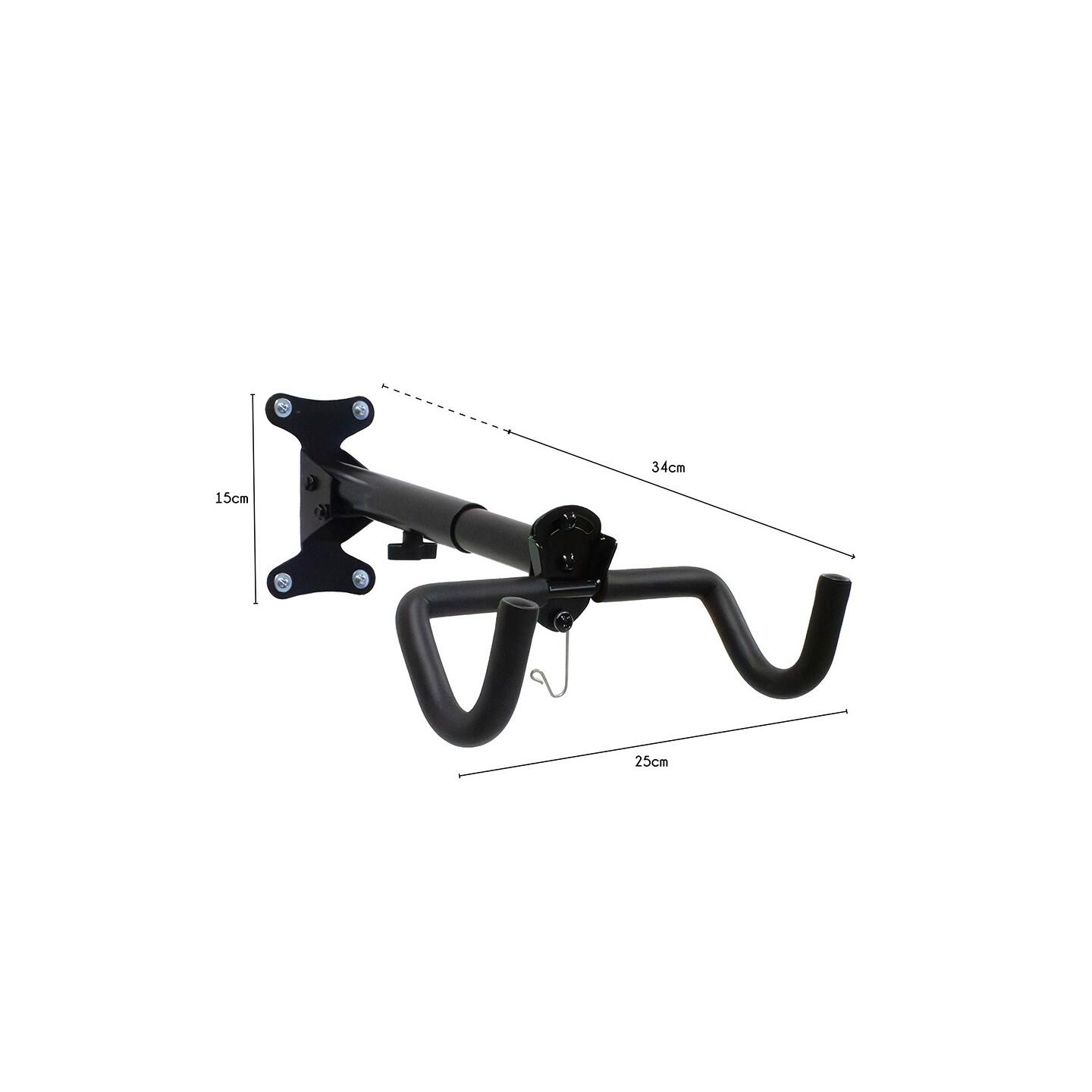 Support vélo mural Velock en métal noir 46 x 26 x 15 cm 4/7