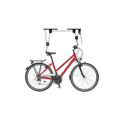 Metalen fietsenrek voor aan het plafond met touw, 70 x 7 x 30 cm