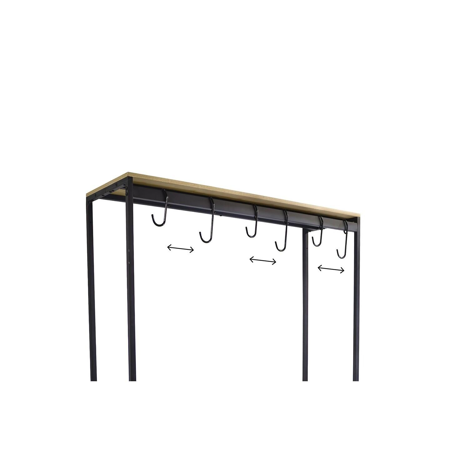 Porte-vélos Koro en métal noir 116,5 x 75 x 208 cm 4/7