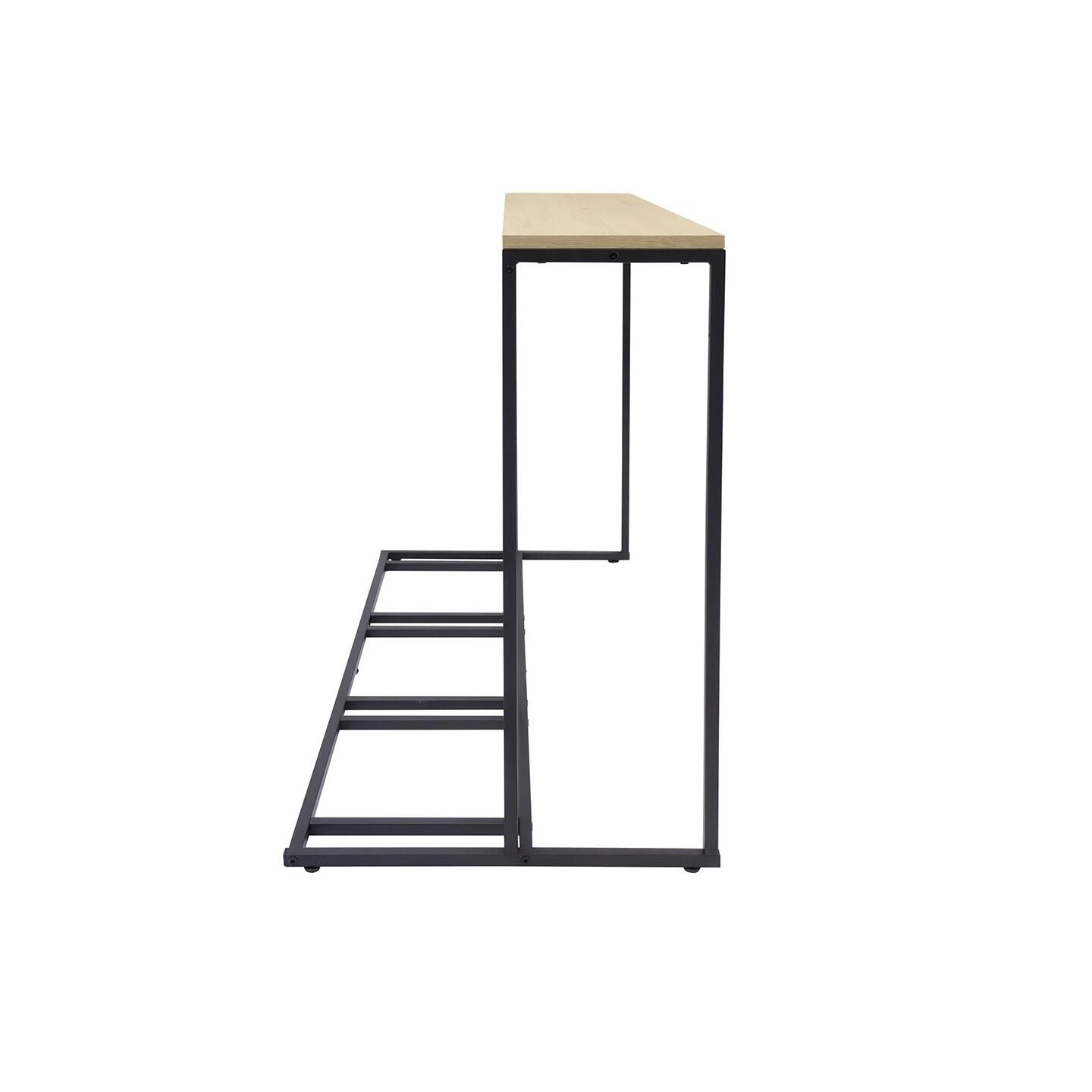 Porte-vélos Koro en métal noir 116,5 x 50 x 77,5 cm 4/7