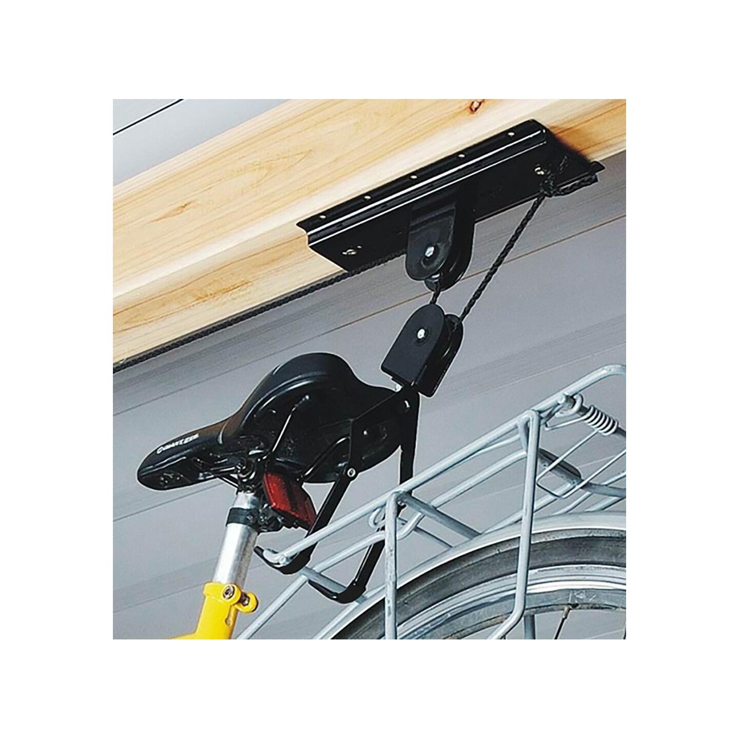 Support vélo plafond en métal avec corde 70 x 7 x 30 cm 6/6