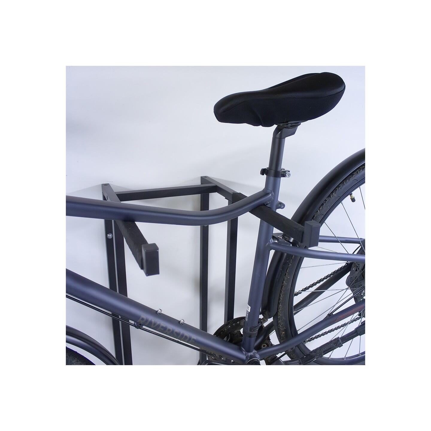 Porte-vélos Vertika en métal noir 80 x 57,5 x 194,5 cm 4/7