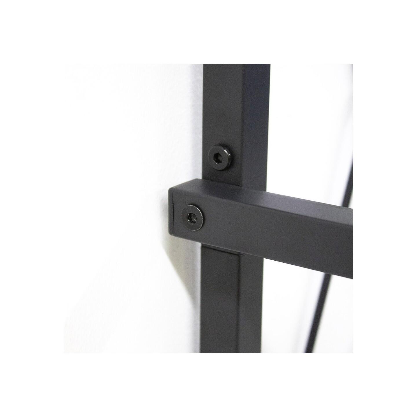 Porte-vélos Vertika en métal noir 80 x 57,5 x 194,5 cm 6/7