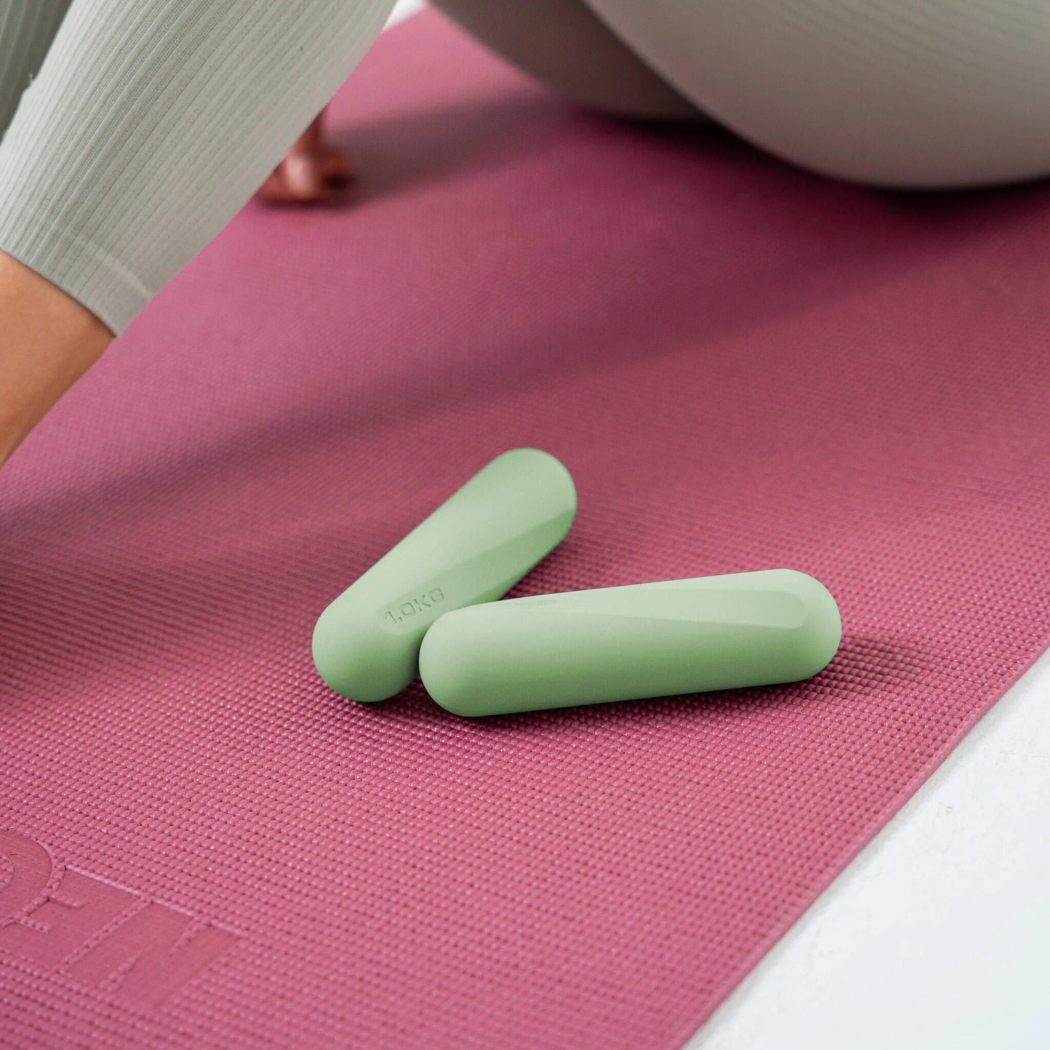 Mancuernas de Pilates 1 kg de silicona – Set de 2 para Pilates y Yoga 2/6