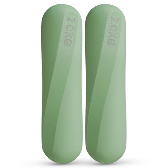 Haltères Pilates 2 kg en silicone – Paire de poids pour Pilates et yoga