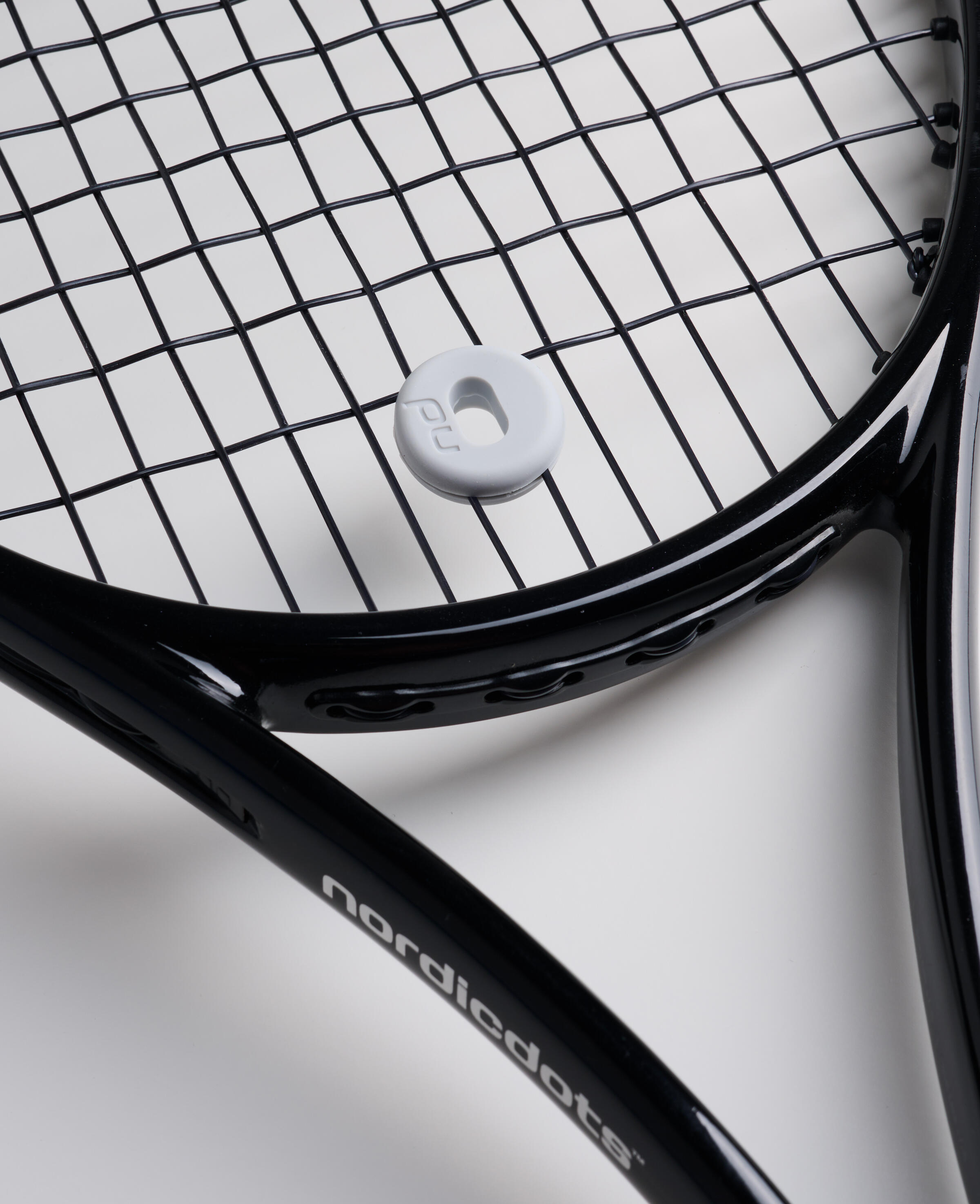 Tennis Racket Vibration Dampeners XL Light Grey 3/3