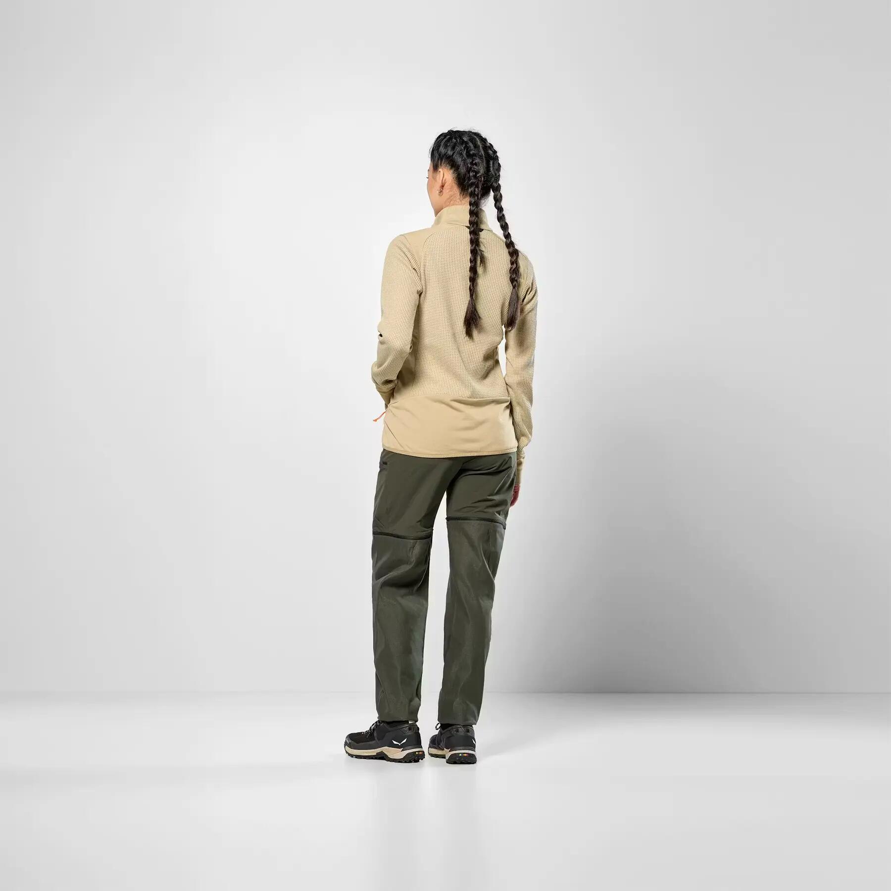 Chaqueta de senderismo con cremallera completa para mujer Salewa Puez Waffle Hyb 4/5