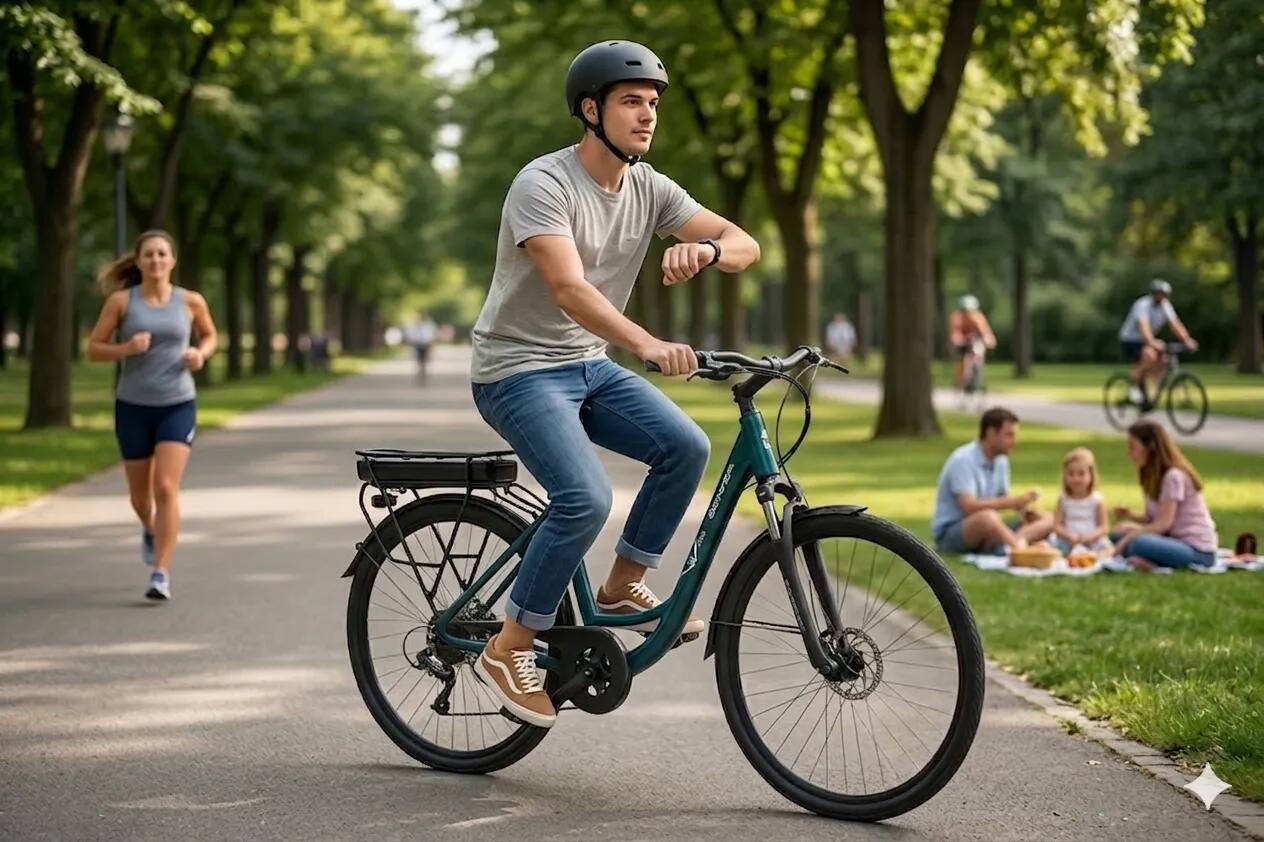 Citybike DENVER E8000 PLUS dunkelgrün 4/5