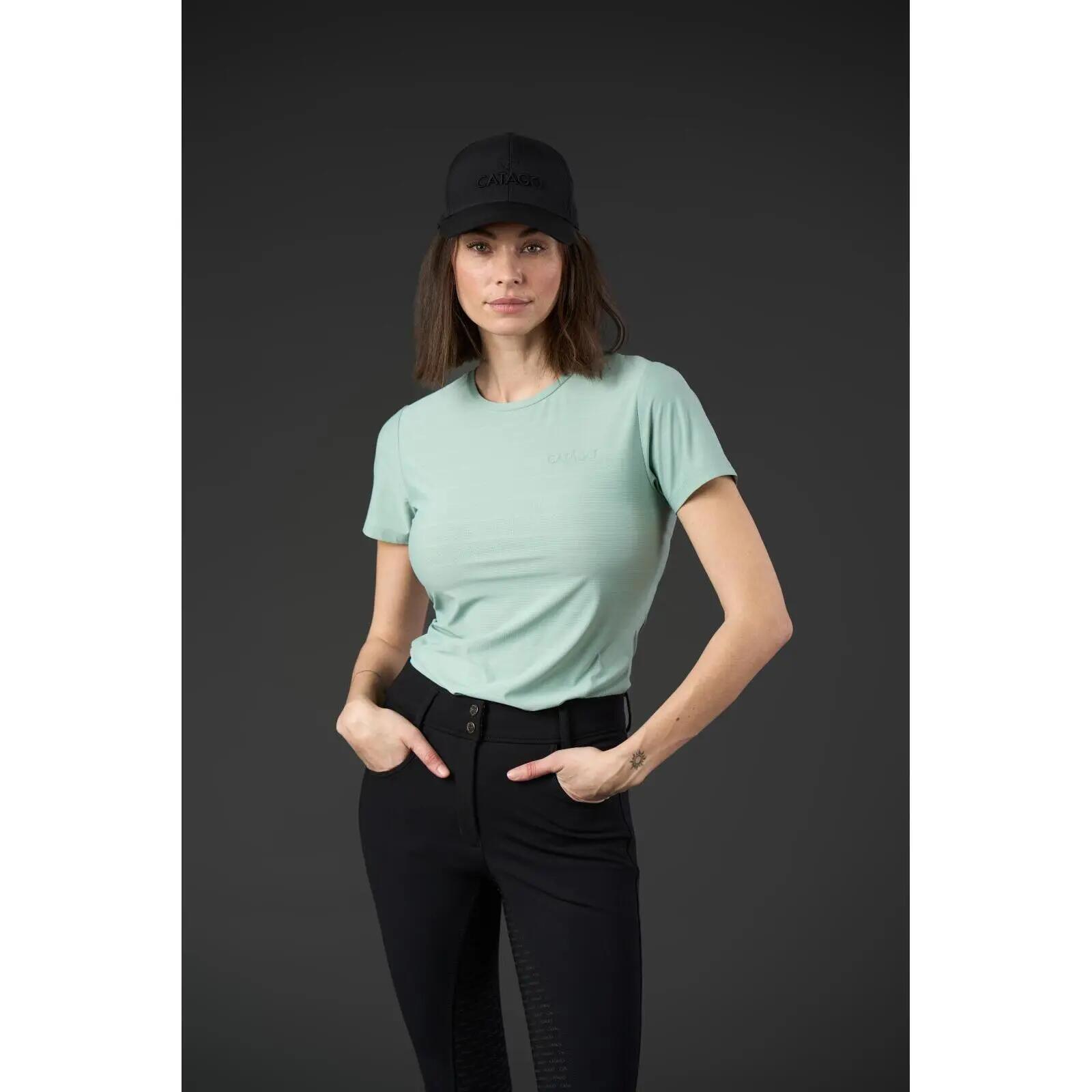 Camiseta de equitación mujer Catago Tina 3/5