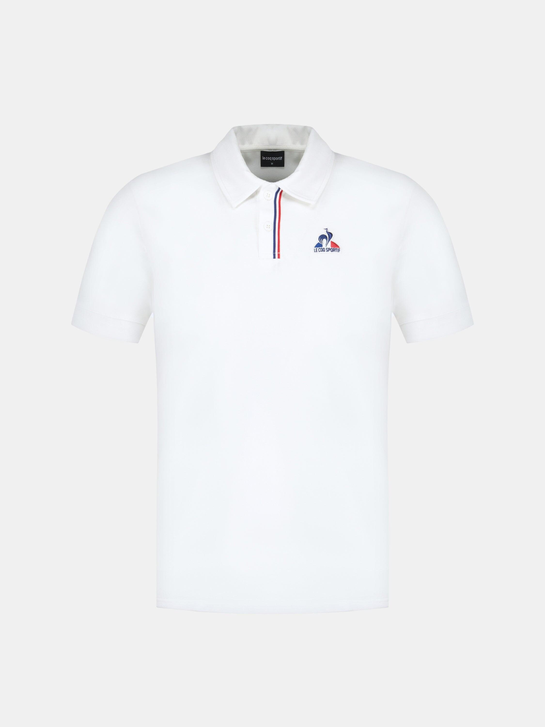 Polo en jersey double effet piqué avec détail tricolore HOMME Tricolores 2/5
