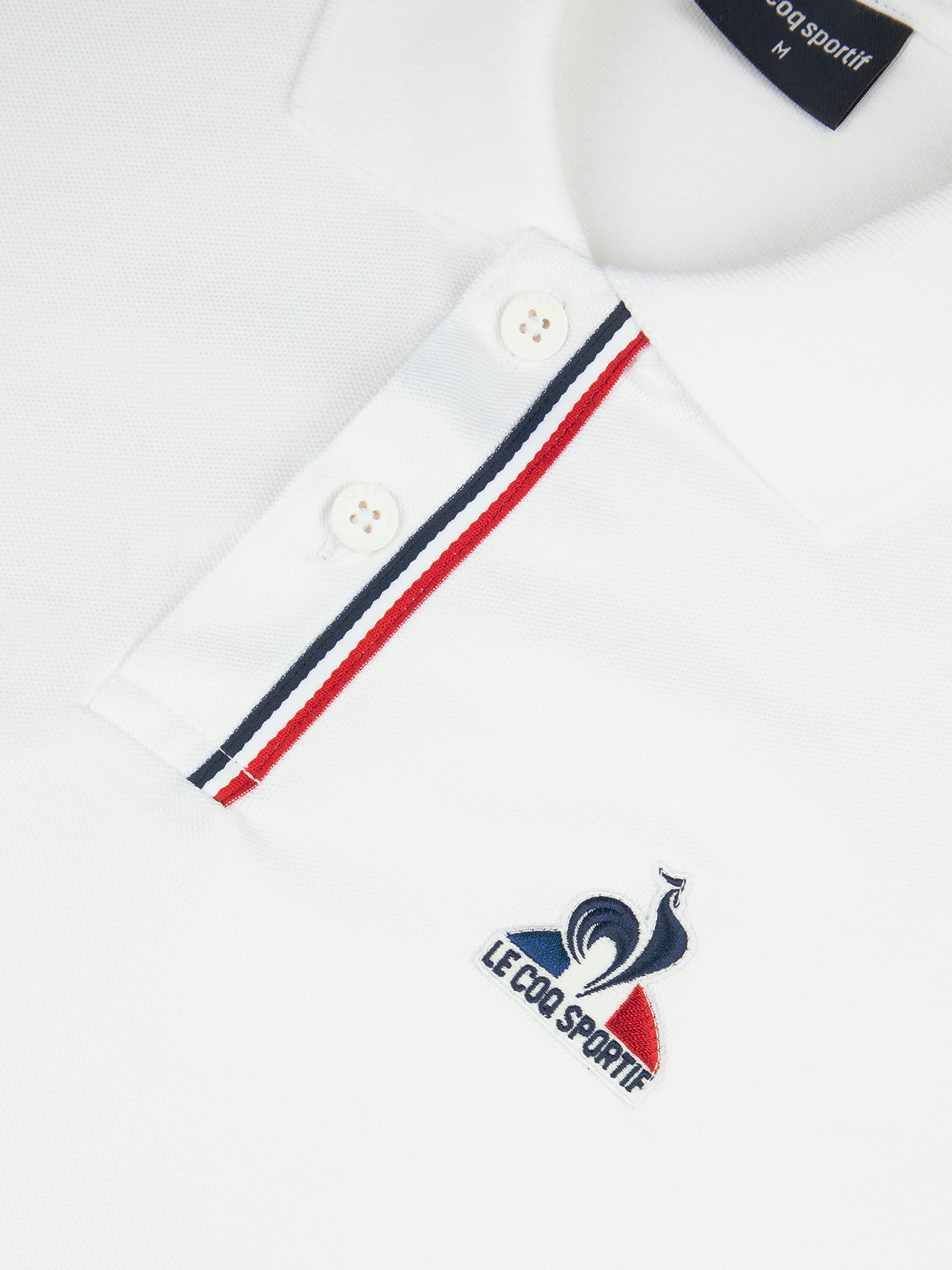 Polo en jersey double effet piqué avec détail tricolore HOMME Tricolores 5/5