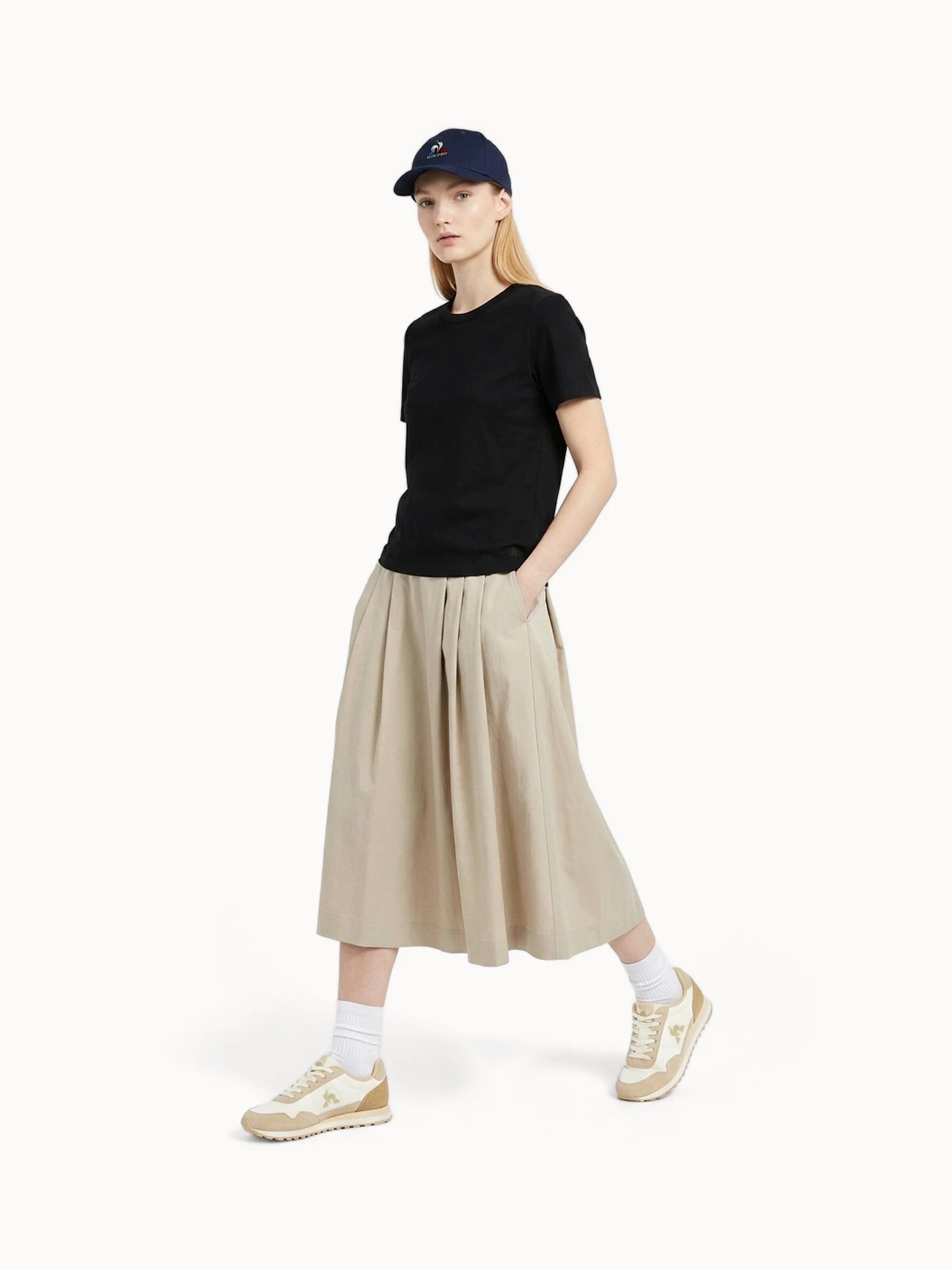 T-shirt crop Essentiel en jersey côtelé Essentiels ton/ton 4/5