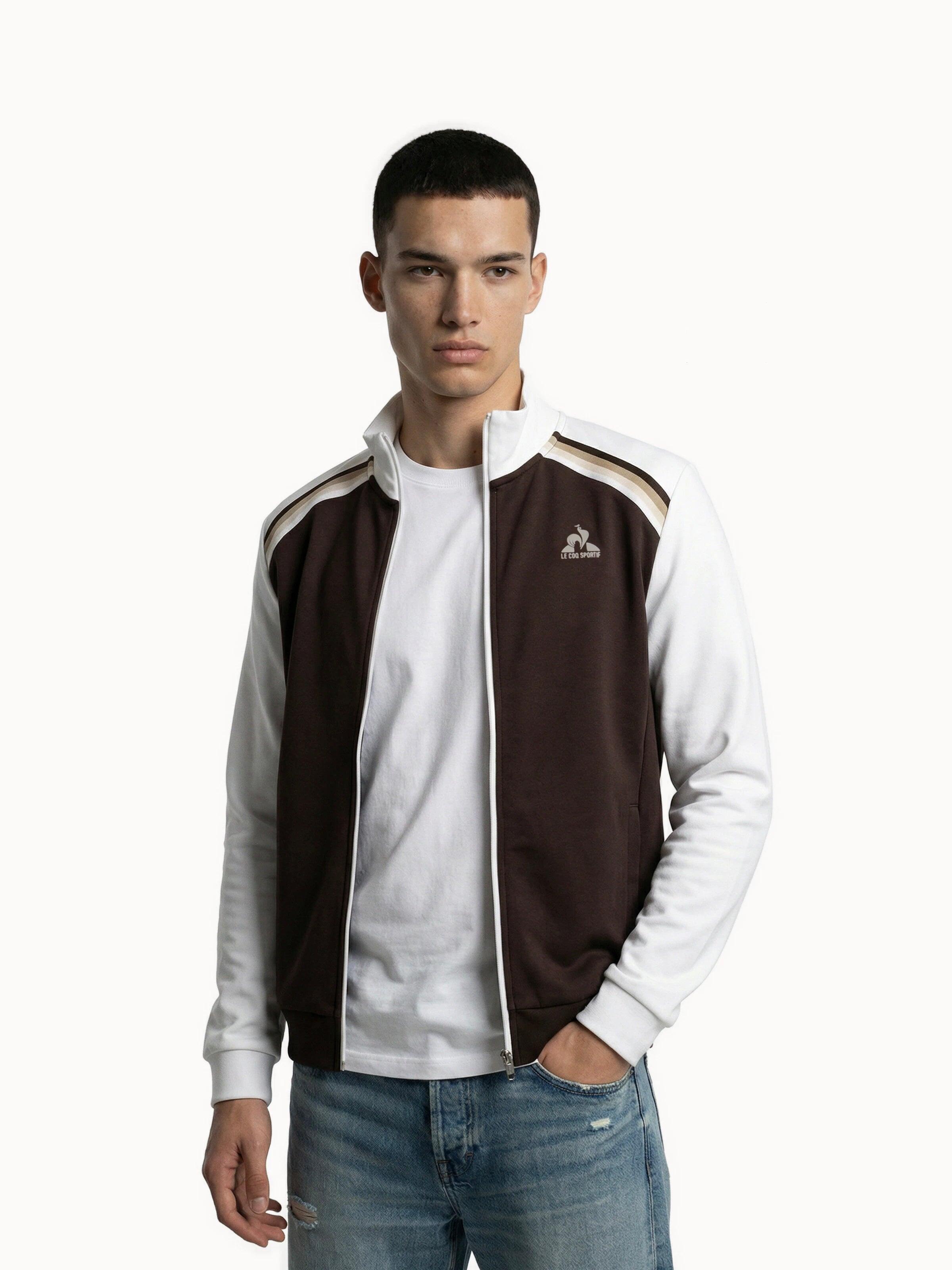 Veste zippée en double face avec bandes rayées épaules Heritage 1/3