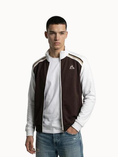 Veste zippée en double face avec bandes rayées épaules Heritage