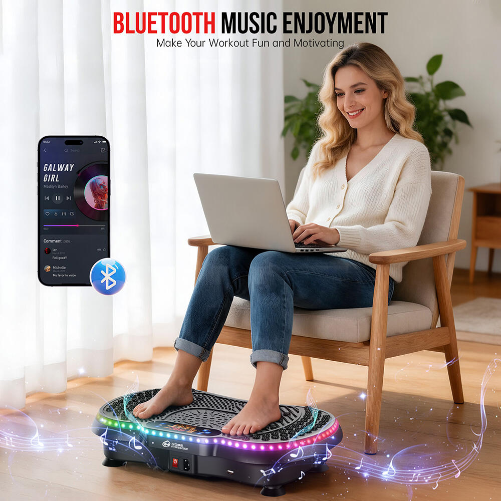 Fitness Plateforme Vibrante LED Bluetooth 200 Niveaux 4/4